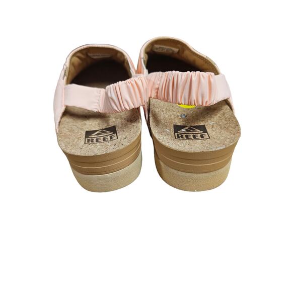 NWOB Reef Puff Puff Peach Clogs/Mules Ladies size 9 - Picture 5 of 9